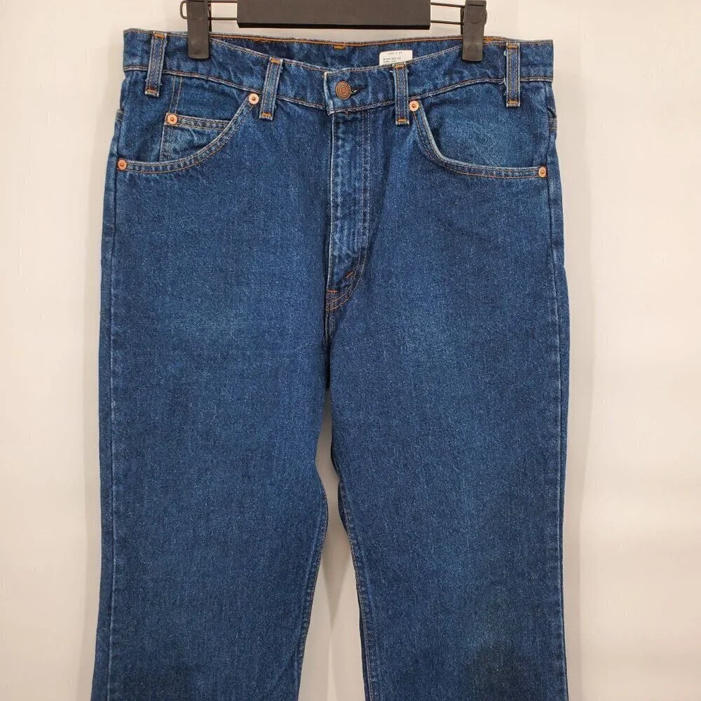 Levi's 517 High Rise Straight Leg Denim Jeans Vintage 100% Cotton 34x30 Men